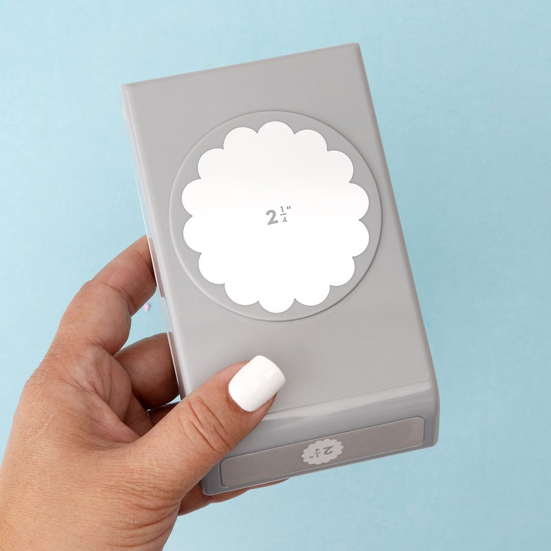 EK tools 2.25-Inch Scallop Circle Punch, Large, New Package, White - Image 5